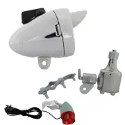 OG VINTAGE BICYCLE GENERATOR BULLET LIGHT SET WITH VISOR 12W6V CHROME
