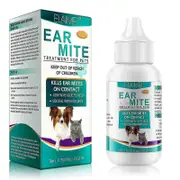 3Pcs Ear Mitetreatment For Cats Pet Ear Cleaners Dogs Earmite Oil Cats Earmitel