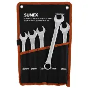 Sunex 9605MA SUNEX 5-PC Metric Raised Panel Combi Wrench Set