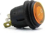 2pcs KCD1 125V/250V 10A/6A Electrical Light Power Switch Car Boat Button L ON/OFF 2 Position 2 Pins Round Shape Rocker Switch(Switch KCD1 2Y)