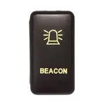 Hulk 4x4 12V Push Button Beacon On/Off Switch with Amber LED Illumination - HU1401A-04