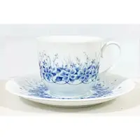 在飛比找蝦皮購物優惠-日本HOYA骨瓷描金咖啡杯盤組(日本製)-0319-2