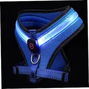 ROMISBABA Glowing Dog Vest Led Vest for Service Dogs 3 Lighting Options Comfortable