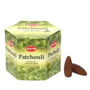 Hem Patchouli Backflow Incense Cones - Pack Of 40