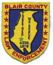 Blair County PENNSYLVANIA PA Law Enforcement patch