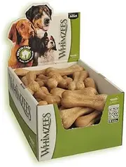 WHIMZEES Rice Bone Dental Dog Treats, Bulk Box, Large (18-27kg Dogs), Natural Daily Dental Chews (50 Count)