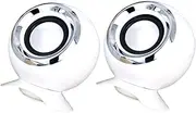LABRIMP 2pcs Creative USB Powered High Volume Speaker for Desktop Laptop Compact Loudspeaker Box with User Friendly Design for Use