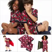 Peter Alexander Kids Christmas Mickey Shortie Pyjama Set Various Sizes NWT
