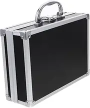 [HAMPPLIES] Handheld Tool Storage Box Multi Functional Briefcase with Locking Mechanism Durable Hard Shell Case for Accessories Portable Design for Home Office Travel