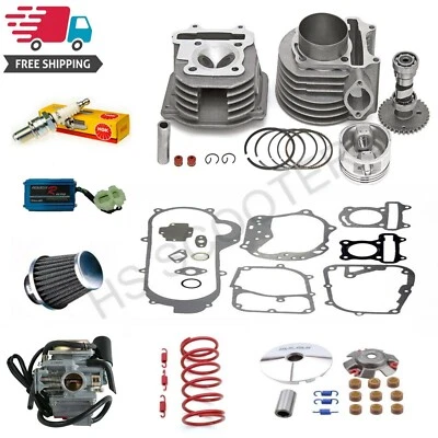 Cylinder and Head 61mm Drop In Bore Kit GY6 150cc Scooters Mopeds Performance