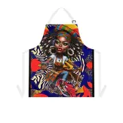 Afrocentric Apron - Bold Graphic Kitchen Cooking Wear Chef Apron