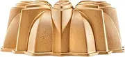 NutriChef Bloom Fluted Cake Pan, Extra Thick Non-Stick Aluminum Baking Pan, Even Baking and Browning, Oven Safe, PFOA Free, Perfect for Cakes, Bread, and More, 9.8” x 3.7”