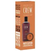 American Crew Matte Clay Duo (Shampoo + Matte Clay) In Orange Gift Box