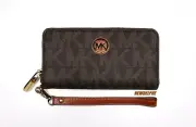 NIB MICHAEL KORS MK LOGO FULTON LG MLT PHONE WALLET MSRP $158 / GIFT BAG & BOX