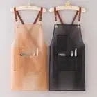 Waterproof Kitchen Apron PVC Cleaning Aprons Fashion Work Apron