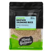 Organic Honest to Goodness Brown Jasmine Rice 1.5kg - Fresh, healthy organic delivery | Doorstep Organics