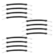 21" Rubber Straps EPDM Tie Down Tarp Cords, 16pcs, Inch with S Hooks Downs Bungee Luggage Trailer Cargo Industrial Securing Canvas Cord Tie-Downs
