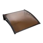 Instahut Window Door Awning? 1mx1m Brown Hollow Sh