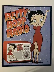 Betty Boop Radio Retro Vintage Metal Sign 16” x 13” NEW