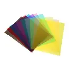 10 Pcs Pvc Film Colored Acetate Sheets Cellophane Iridescent Wrap