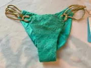 Beach Bunny Pink Skimpy Side Tie Bottom - XL Bottom