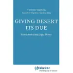 GIVING DESERT ITS DUE: SOCIAL JUSTICE AND LEGAL THEORY