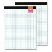 Graph Paper, Grid Paper 8.5 x 11 Graph Paper Pad, [2 Pack] Quad Ruled Grid Pa...