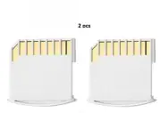 2 Pack Micro SD Card Reader Writer Micro SD/TF To SD Converter Adapter For...