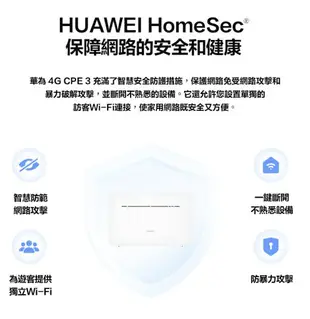 【HUAWEI 華為】4G CPE3 行動WiFi分享器 B535-636 隨插即用 雙頻