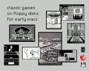Classic Early Mac Games on 3.5" Floppy Disks: Retro/Vintage Software ➕