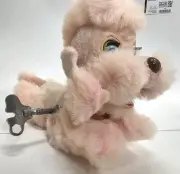 VTG Cragstan Toys Pink Sleepy Poodle Wind Up