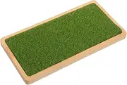 Sosoport Artistic Bamboo Display Stand Grass Mat Base for Models Elegant and Stable Holder for Action Figures