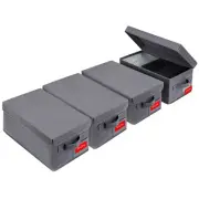 Upgrades DVD Storage Box - Perfect DVD Case Storage Solution, Stackable DVD O...