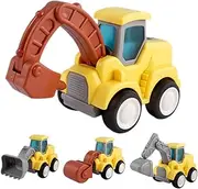 INOOMP 1 Set Cartoon Construction Vehicle Truck Models for Promotes Hand Eye Coordination for Beach Garden Play