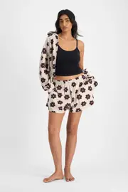 [Bonds] Bonds Women's Sleep Flannelette Short in Groovy Blooms Size: 3XL 3XL Groovy Blooms