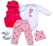 ZIYIUI Reborn Baby Dolls Clothes New Reborn Babies Clothing Fit Suit for 20-22 inch Dolls