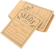 HOODANCOS Ensures Seed Viability: 50pcs Re-sealable Paper Seed Envelopes Compact Storage for Gardening for Vegetable Flower Fruit Seeds