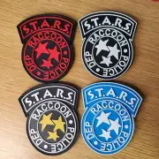 Resident Evil STARS RACCOON PD Patch Set (4) PVC Hook & Loop