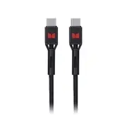Monster USB-C to USB-C Braided Cable - Black 2m