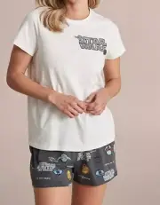 LADIES size L STAR WARS Cotton matching Summer pyjamas Target Large NEW 2072