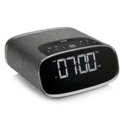 VQ Lark DAB+ FM Digital Clock Radio with Bluetooth Walnut