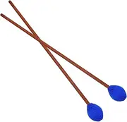 Levemolo 2pcs Performance Drumsticks for Tongue Drum and Marimba Durable Mallets with Tips for Beginners and Professionals Percussion Practice Random Color