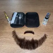 ZHISource Fake Beard & Mustache 3 in 1 kit with carrying case A889
