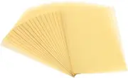 uxcell 65 Sheets Vellum Paper 5x7, Vellum Paper Printable Translucent Paper 100GSM for Invitations Printing, Gold Tone