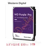 WD【紫標PRO】14TB 3.5吋監控硬碟(WD142PURP)工業包裝