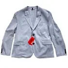 Hugo Boss Men's Kris233F2X Modern Fit Sky Blue Two Button Blazer Jacket Size 42S