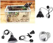SGerste 220-240V E27 Base Pet Reptile Reflector Halogen Spotlight Heat Lamp Bulb 25W