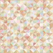 SHABBY CHICK - 93" x 93" - Pastel Pre-cut Patchwork Quilt Kit by Quilt-Addicts