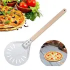 Kitchen Pizza Turning Peel Pizza Shovel Pizza Peel Paddle Baker Perforated Tray