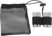 Sosoport Travel Bottles for Outdoor Activities Portable Stainless Steel Spice Jars Leakproof Camping Seasoning Kit Mini Containers Holes for Seasoning